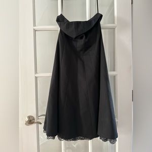 EXPRESS Lace Trim Strapless Cocktail Dress